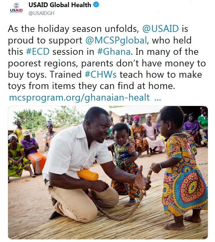 USAID Global Health tweet